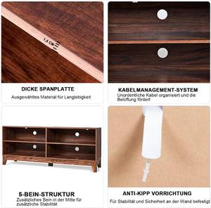 TV-Schrank Fernsehschrank Braun - Holzwerkstoff - 40 x 61 x 147 cm