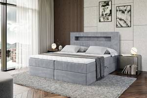 Boxspringbett  - ORGOL 2 Grau - Breite: 200 cm - H4