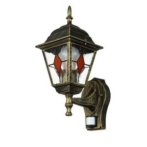 Wandlampe SALZBURG Gold - Graumetallic - 15 x 37 x 20 cm