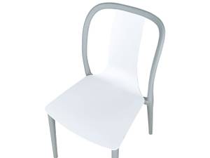 Chaise de salle à manger SPEZIA Gris - Blanc