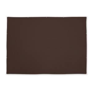 Voile d'ombrage rectangulaire marron 550 x 450 cm