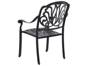 Chaise de jardin ANCONA Beige - Noir - Crème