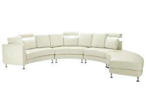 U-förmiges Sofa ROTUNDE Beige - Creme - Silber