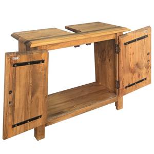 Waschtischunterschrank Braun - Massivholz - Holzart/Dekor - 70 x 63 x 70 cm