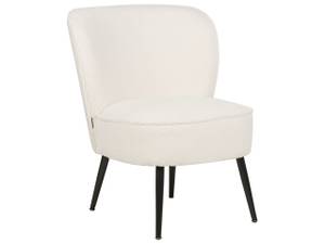 Fauteuil VOSS Noir - Blanc crème - Blanc