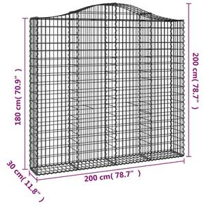 Panier de gabion 3017642-1 200 x 200 cm