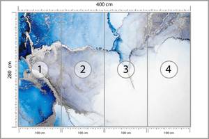 Fototapete MARMOR Muster Abstraktion 400 x 280 x 280 cm