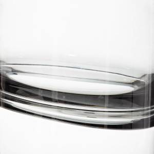 Vase aus Glas BOTTLE, 30 cm Schwarz