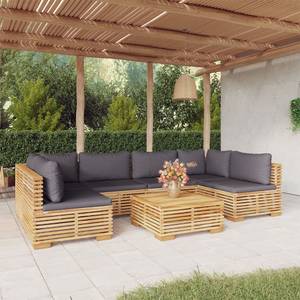 Garten-Lounge-Set 3028565-23 (7-teilig) Dunkelgrau - Grau