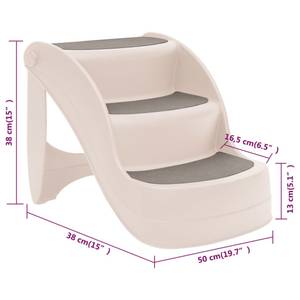 Escalier pour chien 152233 Blanc - Matière plastique - 38 x 38 x 50 cm