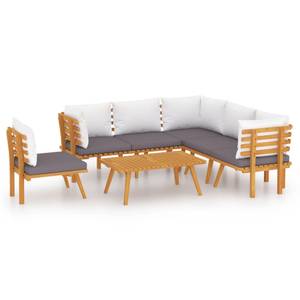 Garten-Lounge-Set Braun - Massivholz - Holzart/Dekor - 55 x 35 x 90 cm