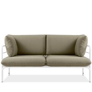 Gartensofa RAMBE Beige - Weiß - Breite: 150 cm