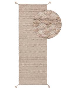 Tapis Rene (matériau recyclé) Beige - 70 x 200 cm