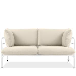 Gartensofa RAMBE Cremeweiß - Weiß - Breite: 150 cm