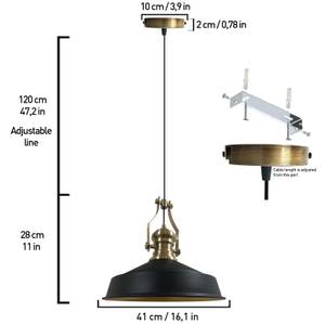 Pendelleuchte Neo-Asletl Lampe Schwarz