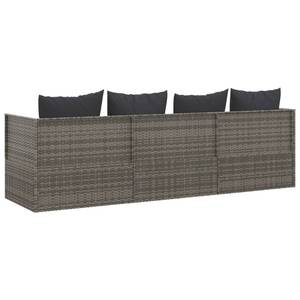 Outdoor Loungebett 3028900 Dunkelgrau - Grau