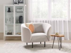 Fauteuil LOEN Beige - Noir - Textile