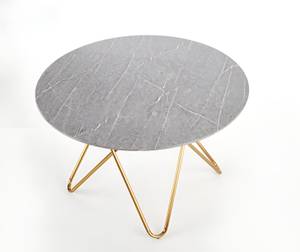 Table de salle à manger Bonello Gris - Bois manufacturé - 120 x 76 x 120 cm