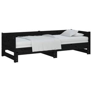 Tagesbett D9155 Schwarz - 90 x 190 cm