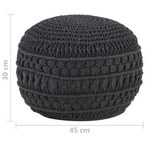 Pouf 3004704-2 Gris - Textile - 45 x 30 x 45 cm