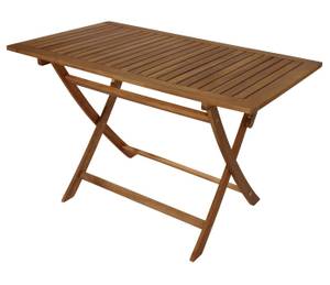 Klapptisch TOBAGO 70x120cm rechteckig Braun - Massivholz - Holzart/Dekor - 120 x 74 x 70 cm