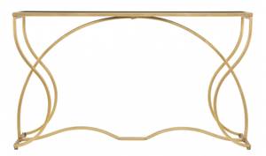 Elegante Konsole Gold - Metall - 130 x 75 x 40 cm