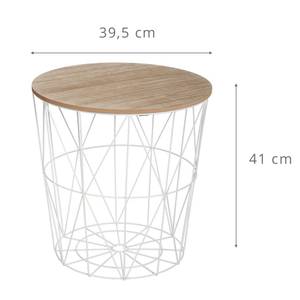 Table basse panier KUMI Blanc