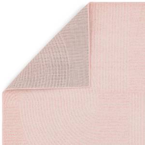 Tapis tissé plat moderne NEO GEO Rose foncé - 160 x 230 cm