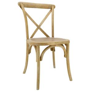 Chaise en orme empilable Bistro Beige - Bois manufacturé - 51 x 89 x 55 cm