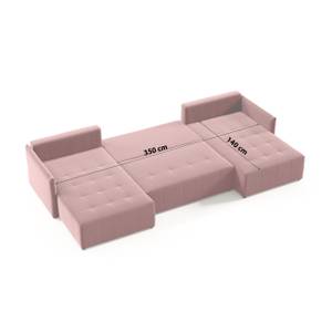 Ecksofa Big Sofa Eckcouch Molo U Form Altrosa