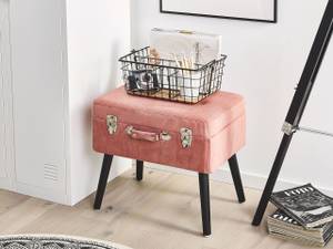 Tabouret MALLARD Noir - Rose foncé