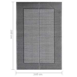 Outdoor-Teppich 3006547-9 Schwarz - 200 x 140 cm