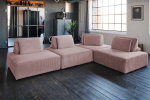 Modulsofa WIOLO SOFT 4 Module 4 Kissen Pink