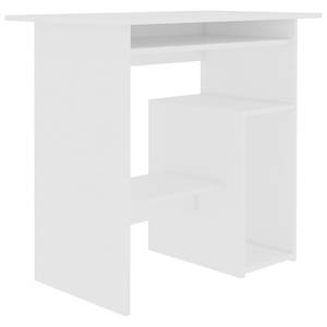 Bureau Blanc - Bois manufacturé - Bois massif - 80 x 74 x 80 cm