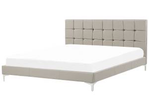 Doppelbett AMBERT Grau - Taupe - Breite: 188 cm