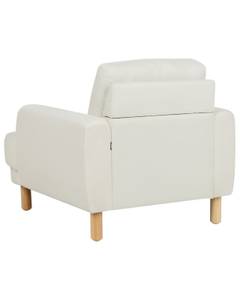 Fauteuil TUVE Marron - Blanc - Textile - 88 x 85 x 90 cm