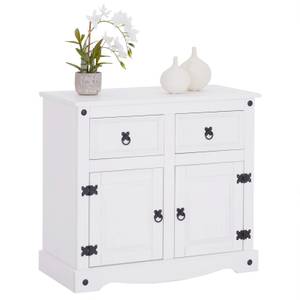 Buffet RURAL Blanc - Bois massif - 87 x 76 x 40 cm