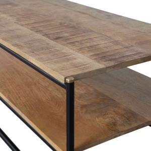 Table Basse Rikkie Marron - Bois manufacturé - Bois/Imitation - 51 x 40 x 120 cm