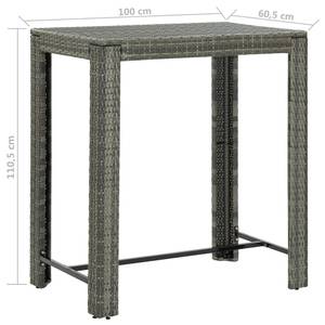 Garten-Bar-Set (5-teilig) 3012235 Grau