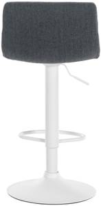 Tabouret de bar Hover Gris lava - Blanc