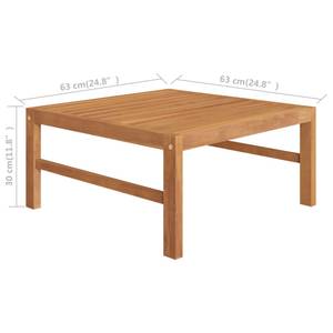 Garten-Lounge-Set (6-teilig) 3011651-17 Weiß - Holzwerkstoff - Holzart/Dekor - 63 x 30 x 63 cm