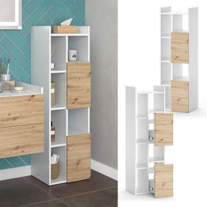 Badschrank Alf 40613 Weiß - Holzwerkstoff - 36 x 117 x 32 cm