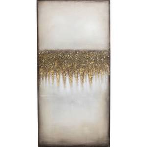 Tableau déco Abstract Fields Marron - Textile - 100 x 200 x 4 cm