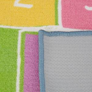 Kinderteppich Hüpfspiel 180 x 70 cm Blau - Grün - Pink - Kunststoff - Textil - 70 x 1 x 180 cm