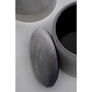 Tabourets-coffres Cherry (lot de 2) Gris