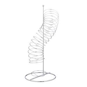 2 x Obsthalter Spirale Metall Silber - Metall - 21 x 48 x 21 cm