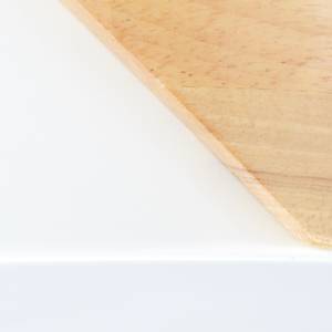 Runde LED Deckenleuchte Braun - Weiß - Holzwerkstoff - Metall - Kunststoff - 30 x 5 x 30 cm