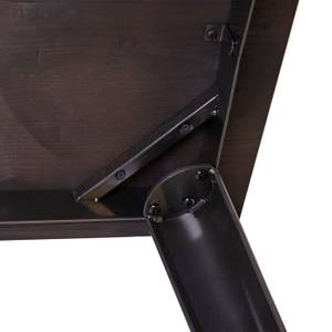 Table haute de bar H10 Marron - Métal - En partie en bois massif - 147 x 106 x 60 cm