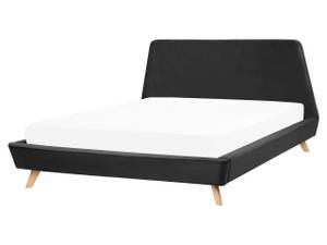 Doppelbett VIENNE Schwarz - Eiche Hell - Breite: 180 cm