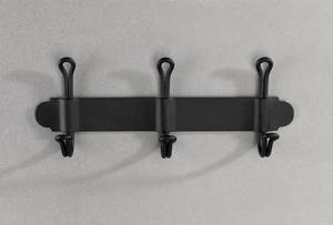 Handtuchhalter NOSTALGIA, Farbe schwarz Schwarz - Metall - 5 x 9 x 22 cm